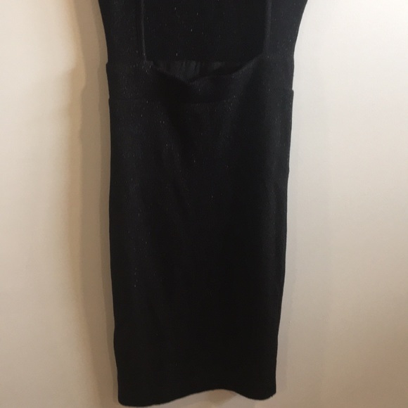 ZARA Knit Black Midi Open Back Dress Size Small - Picture 15 of 15